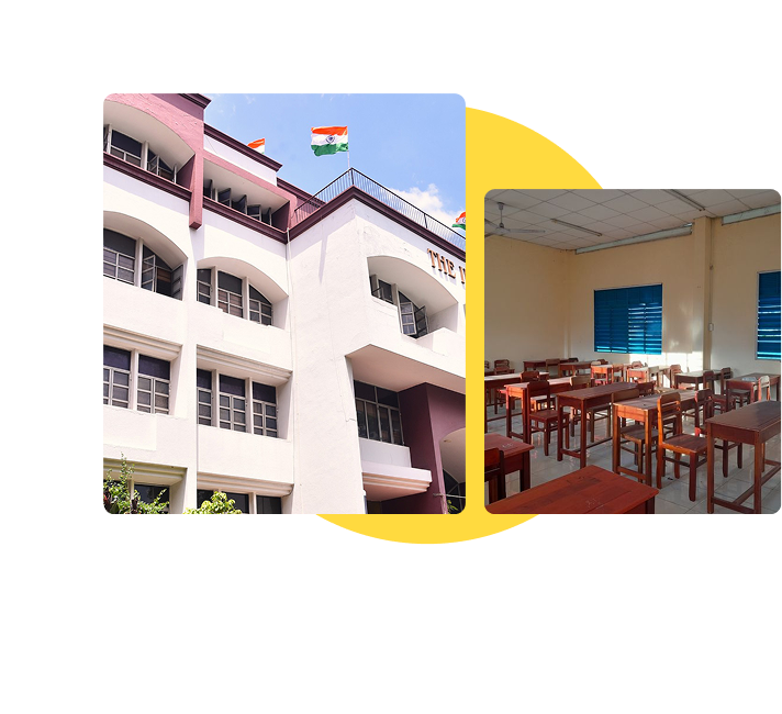 School Building and Classroom