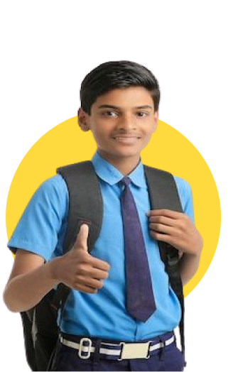 Middle school student giving thumbs up